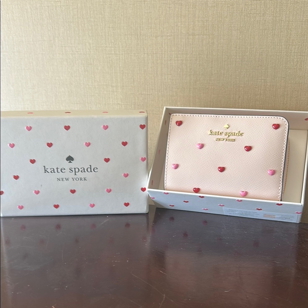 Kate Spade Blush Pink Heart Wallet